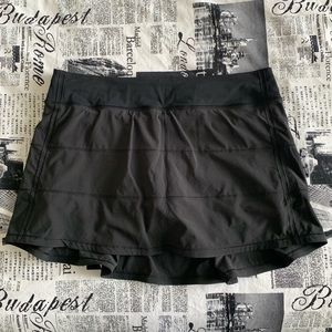 Lululemon Pace Rival Black Skirt Long